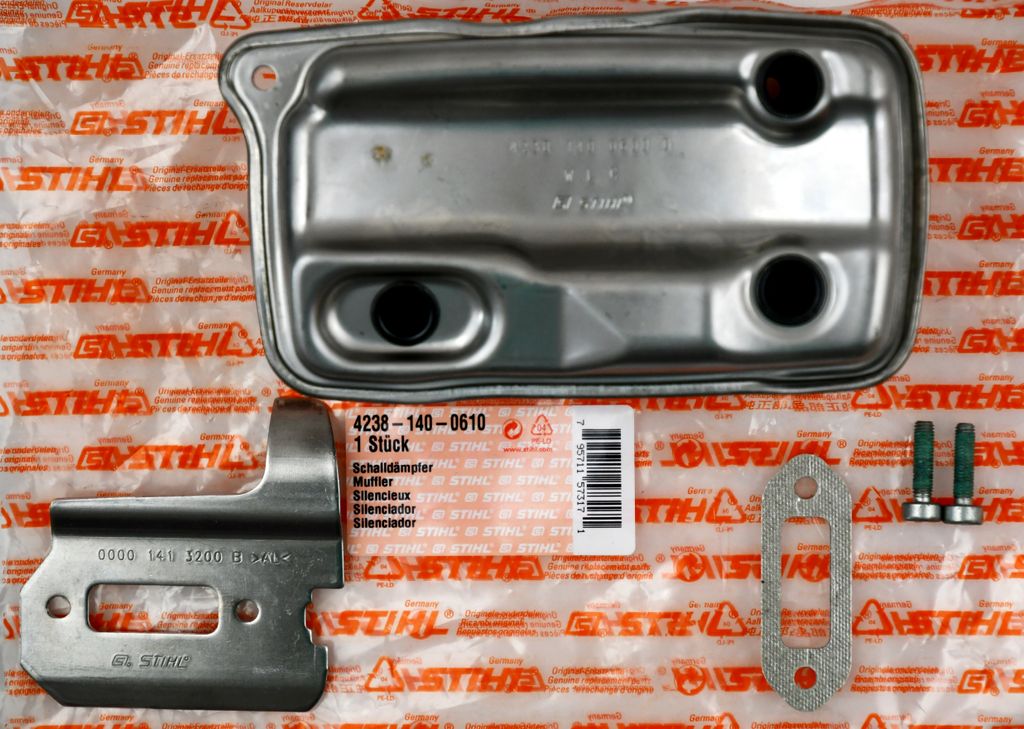 GardenPal Schalldämpfer Für Stihl TS410 & TS420 Trennsäge – Passgenaues Ersatzteil Für OEM 4238-140-0610