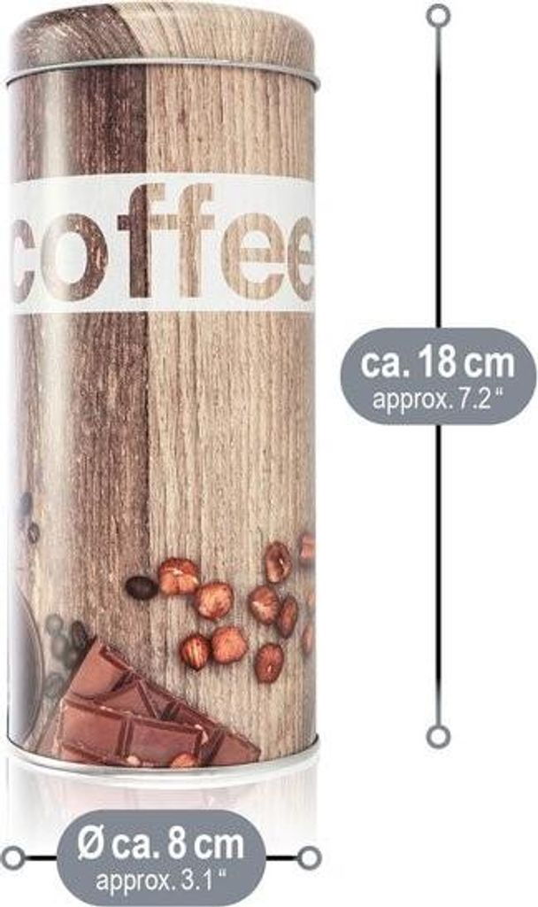 3x Kaffeekapselbox und 1x Kapselheber - Metalldose für Kaffeekapseln - Aufbewahrungsbox mit Deckel für Kaffee, Tee, Kekse - dekorative Dose im mo...