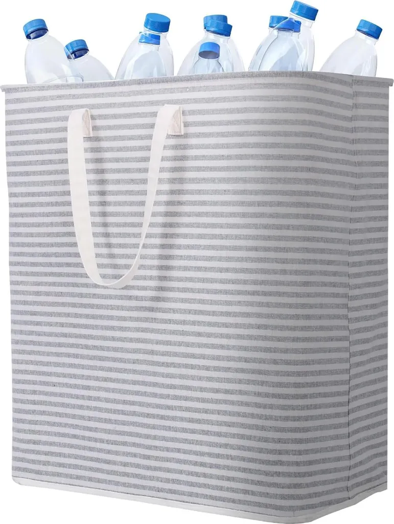 Panier à linge 100L vertical pliable : fini le désordre au sol