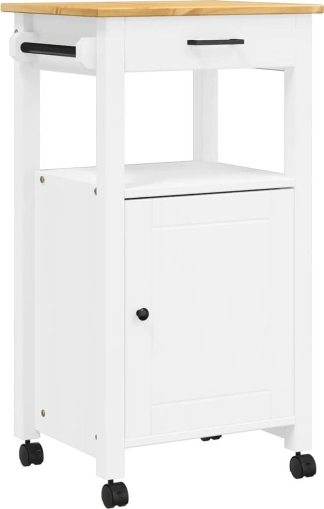 Carrello da cucina MONZA 48x40x90 cm in legno massiccio di Immagine del prodotto 