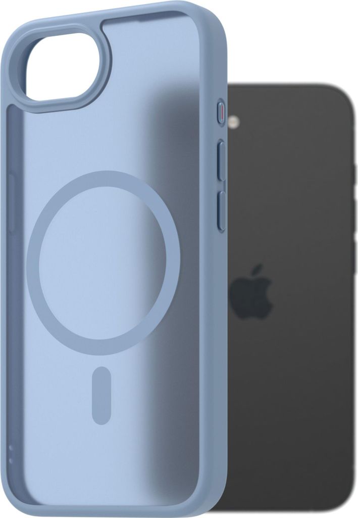 AlzaGuard Matte Case Kompatibel mit Magsafe pro iPhone 16e světle modrý
