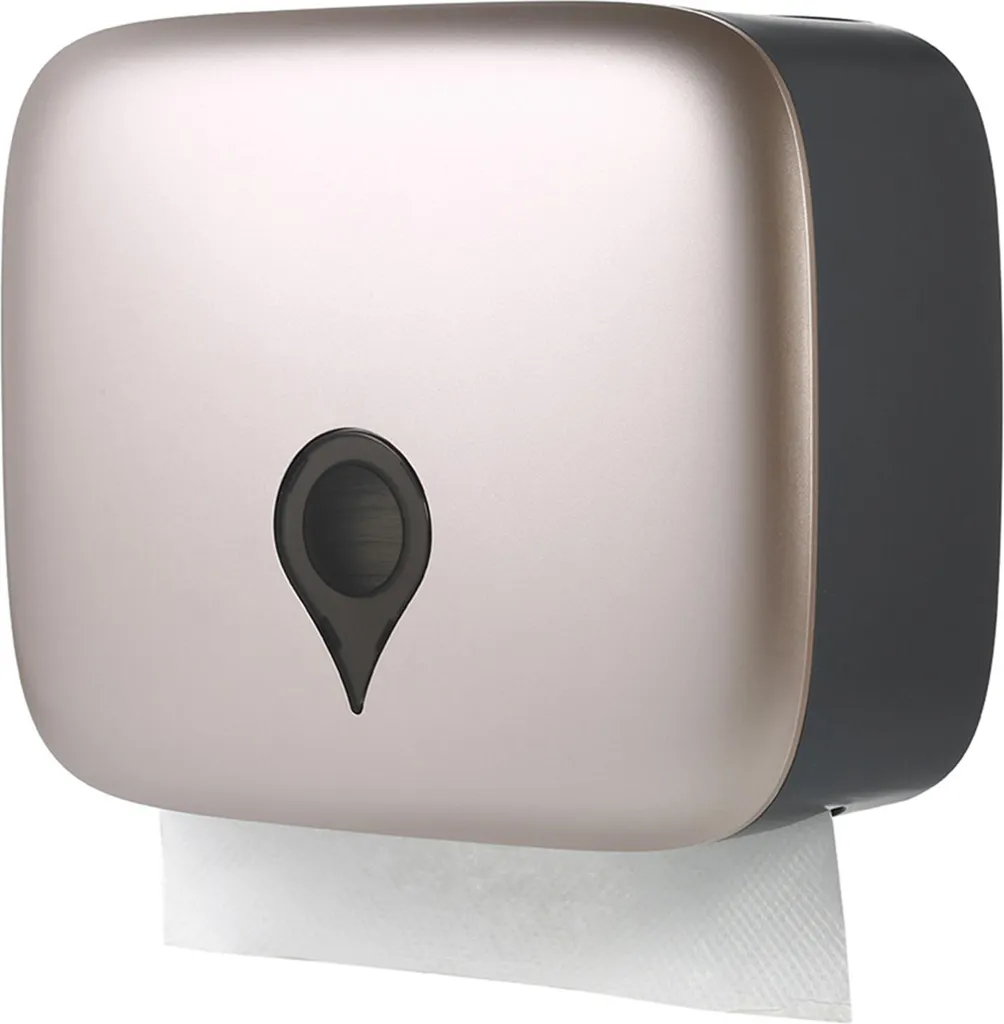 Distributeur essuie-mains sans perçage mural avec finition Champagne Gold