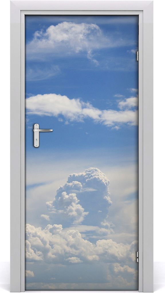 Tulup Türaufkleber 85x205 cm Dekorative Aufkleber Selbstklebend Wasserdichte Tapete Abnehmbar Schlafzimmer Wohnzimmer Wohnkultur - Wolken im Himmel