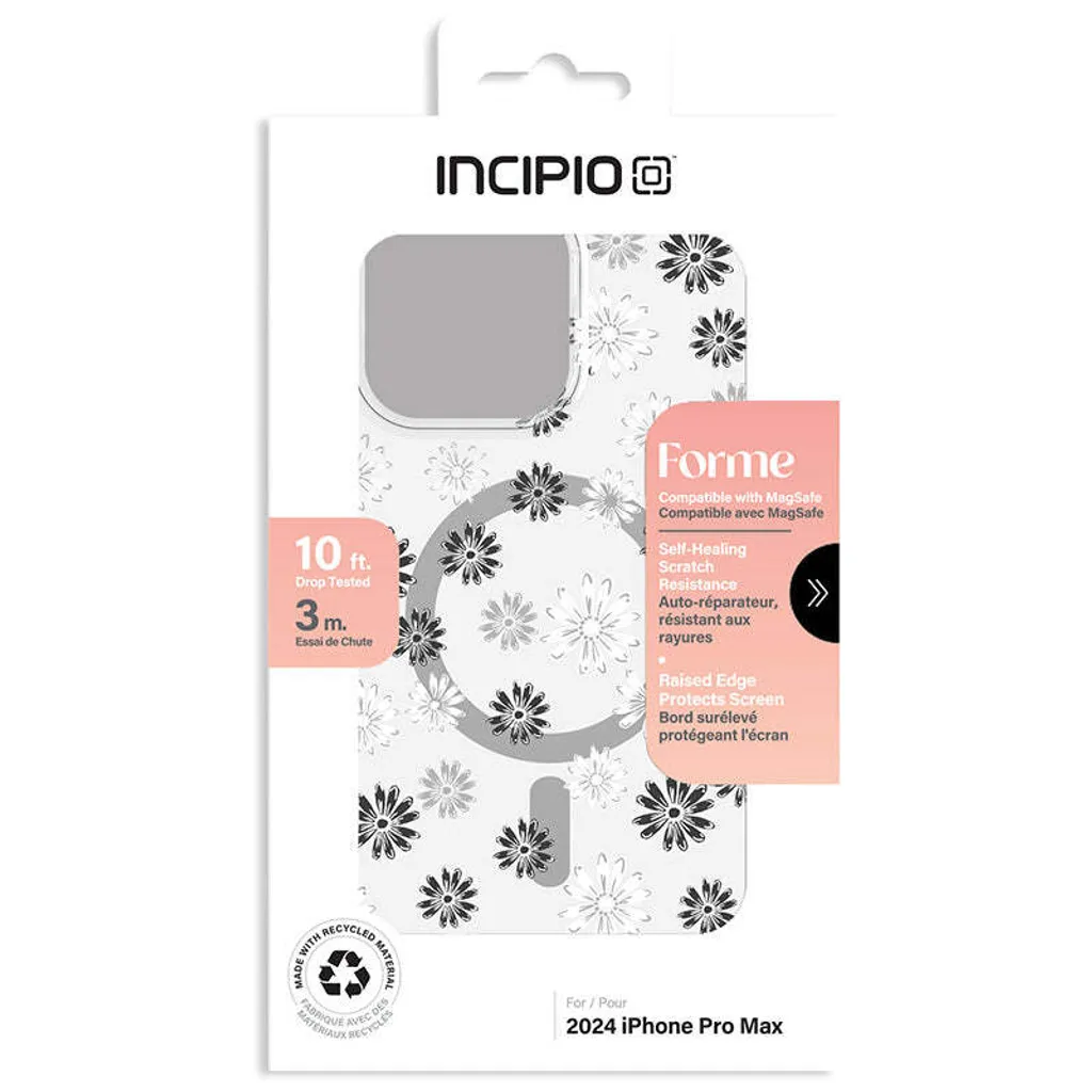 Coque de protection iPhone 16 Pro Max MagSafe Incipio Forme Fleurie Argent - 3
