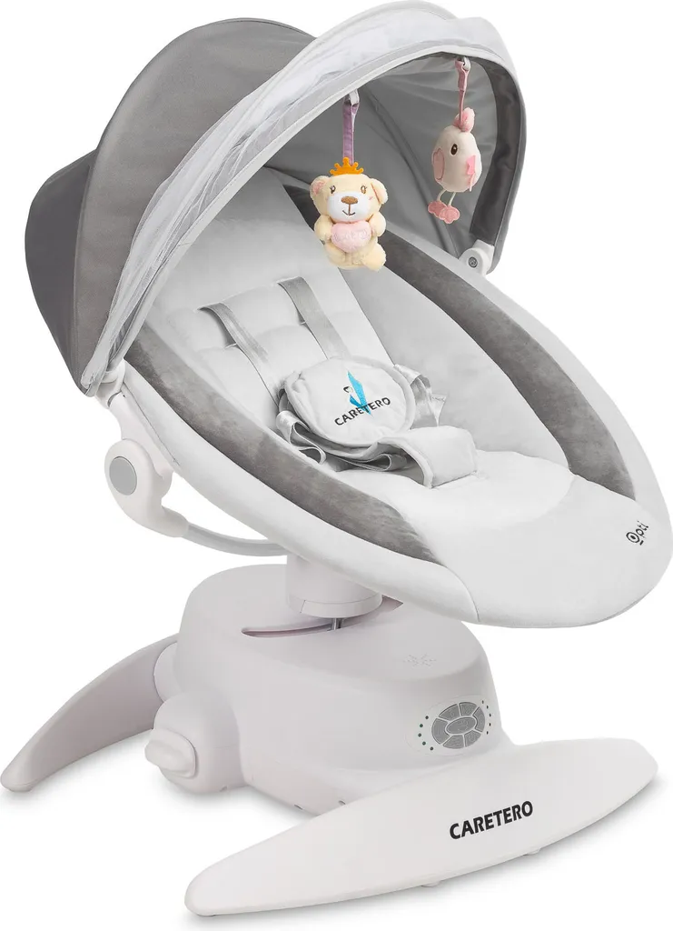 Chaise à bascule Opti Caretero avec rotation 360° et moustiquaire fine