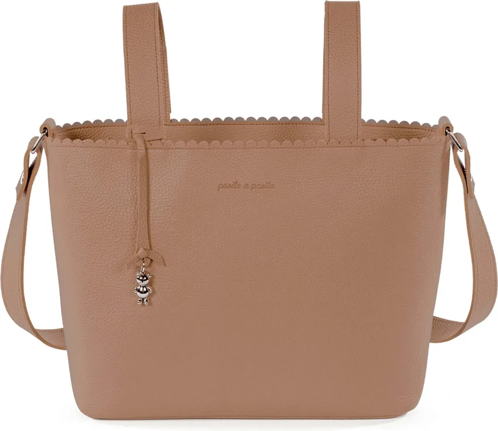 Sac organisateur Pasito A Pasito Caramelo marron en simili cuir souple
