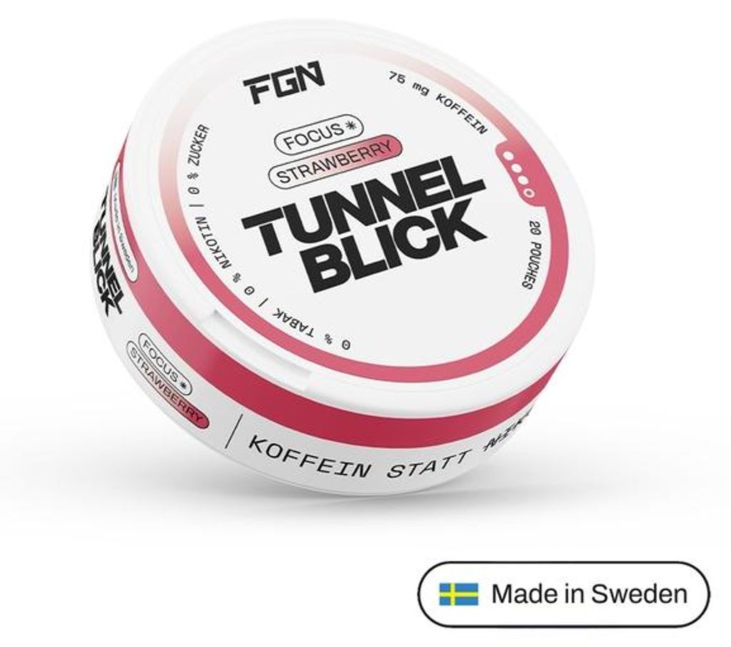 FGN TUNNELBLICK – Koffein Energy Pouches, Geschmack:FOCUS Produktbild 