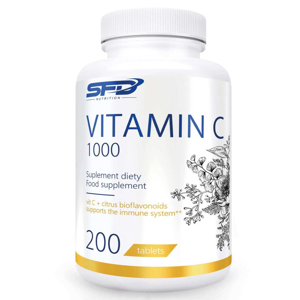 SFD Vitamin C 1000, 200 Tabletten. Produktbild 