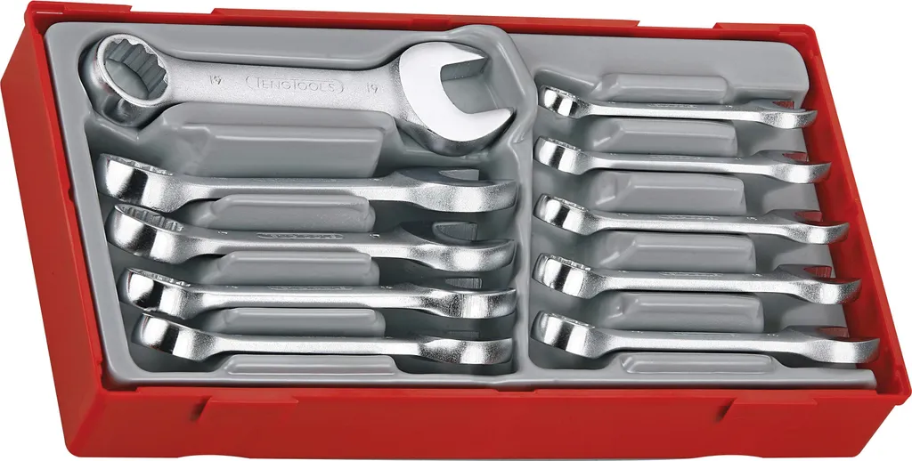 Jeu de clés mixtes Teng Tools TT6010M métriques en acier chrome vanadium