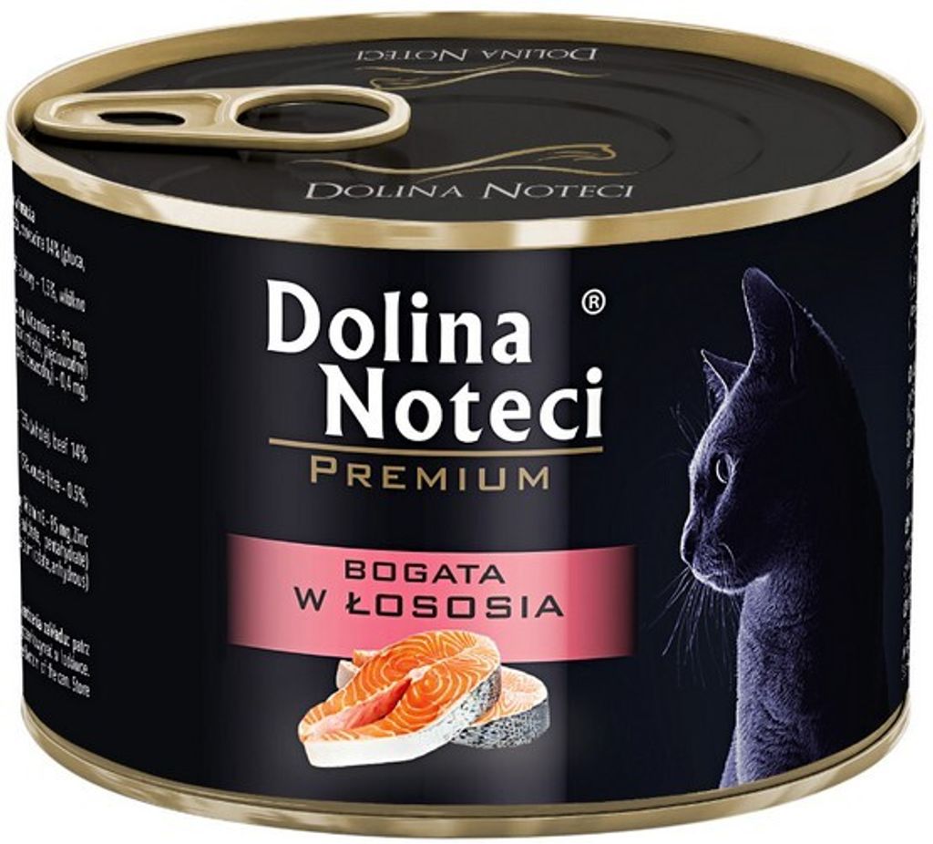 Dolina Noteci Premium dla kota bogata w łososia 185g, Zdjęcie produktu 