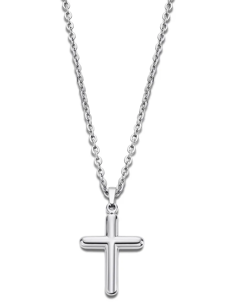 Collana Uomo Lotus LS2217/1/2 Croce Acciaio Inox Argento 50cm
