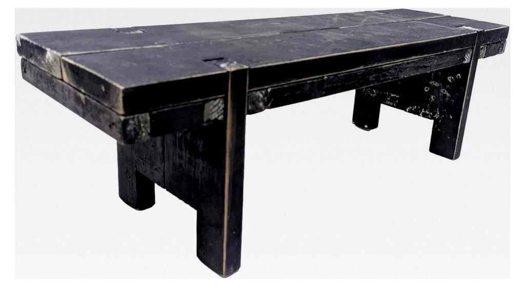 Fensterbank 58 cm schwarz Holzbank zur Dekoration für Ihre Fensterbank