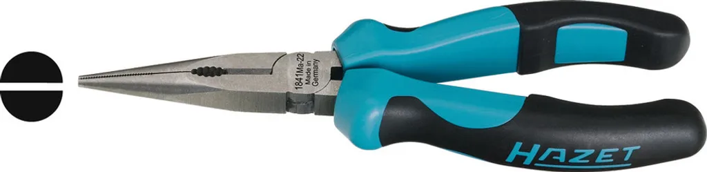 HAZET 1841M Pinza Becchi Tondi per Modellismo e Meccanica di Precisione