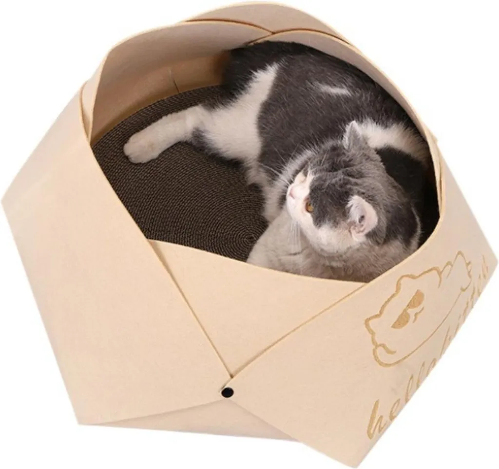 Grotta per Gatti INF Feltro 50cm | Riduce lo Stress del Micio