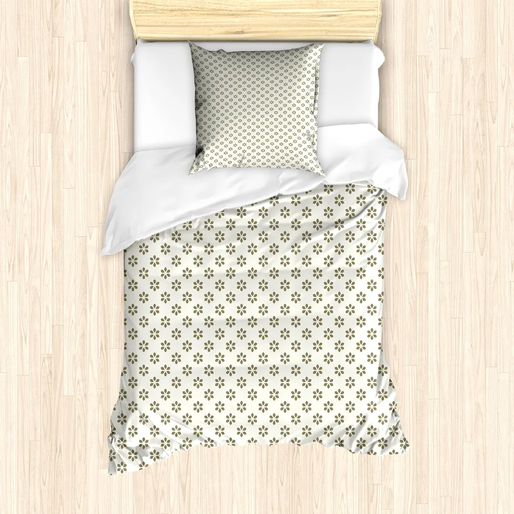 Parure Letto ABAKUHAUS Antiacaro 135x200 Ipoallergenica Seppia