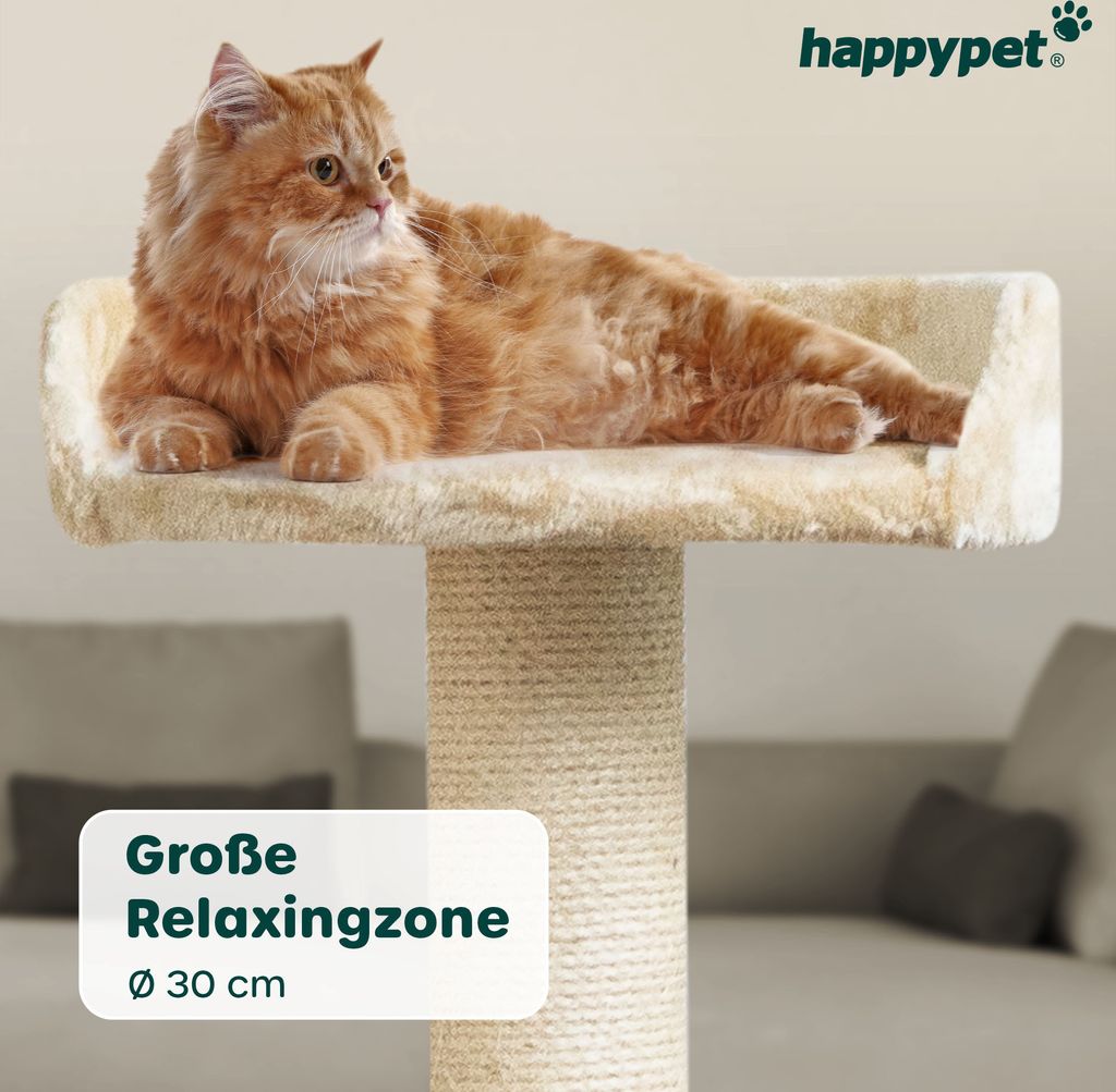 HAPPYPET Großer Kratzbaum Stabil 'Parker' 171 cm - 11 cm Produktbild 9