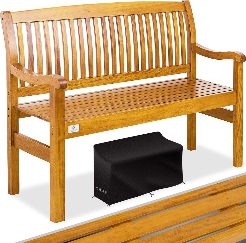 KESSER® Gartenbank Holz Holzbank wetterfest | Für 3 bis 4 Produktbild 