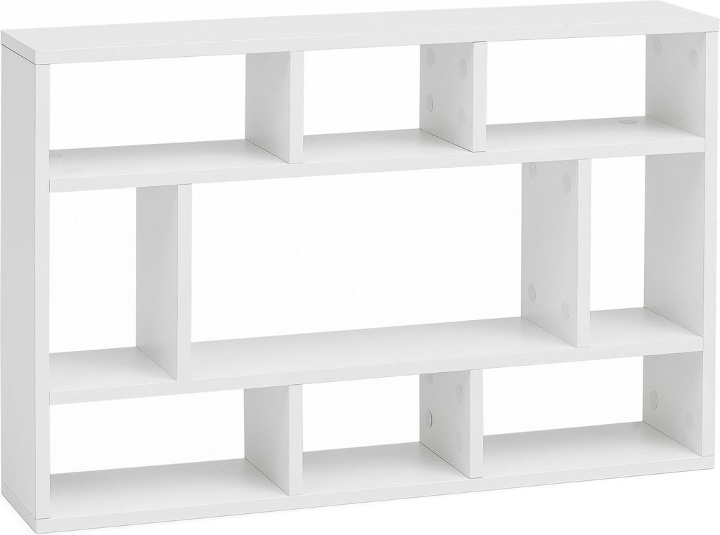 Nástěnná police WL5.810 White 75x51x16 cm Dřevěná závěsná Obrázek produktu 