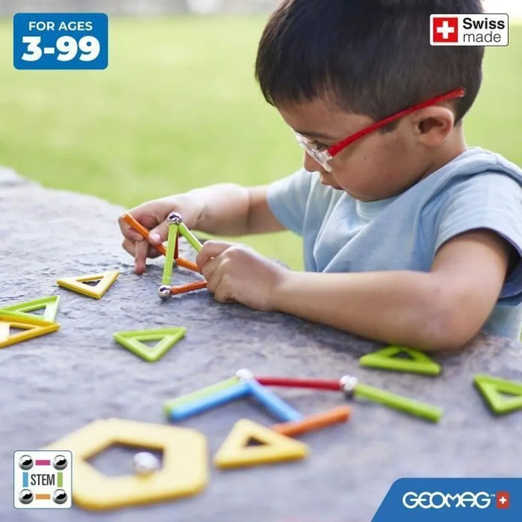 Activités STEM avec Geomag 25 Pièces Kit de construction aimanté