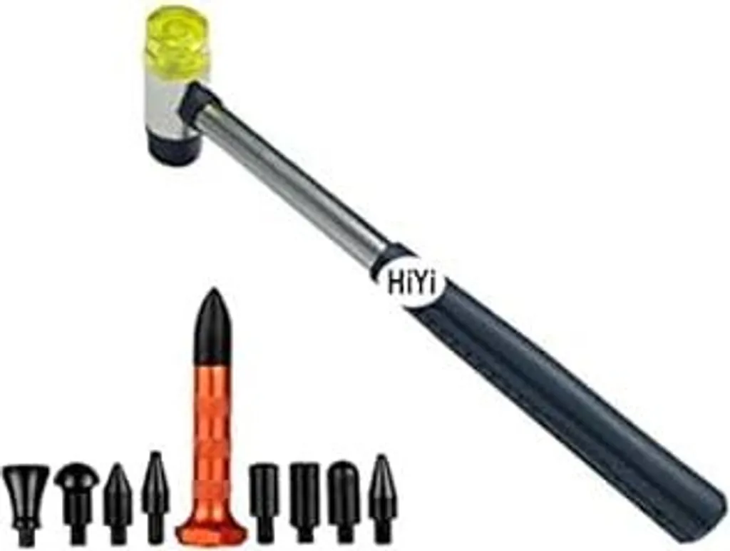 Martello per Riparazione Ammaccature Auto con 9 Accessori Intercambiabili