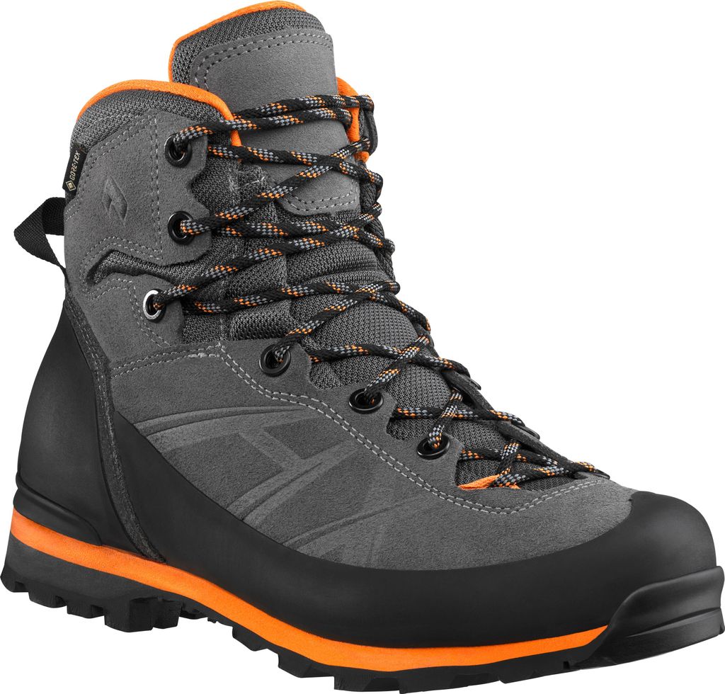 Haix Stiefel RAMBLE GTX grey-orange 206603, Farbe:grau,orange, Größe:UK 8.0 / EU 42