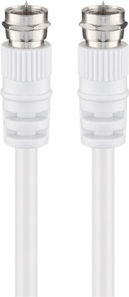 goobay SAT Antennenkabel doppelt geschirmt weiß 10 m Obrázek produktu 
