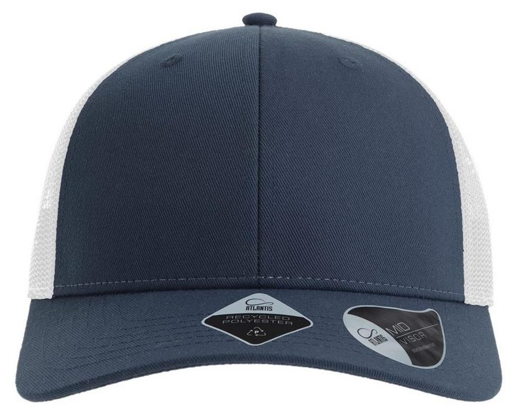Atlantis Headwear - "Bryce" Trucker Cap LT1245 (Einheitsgröße) (Marineblau/Weiß)
