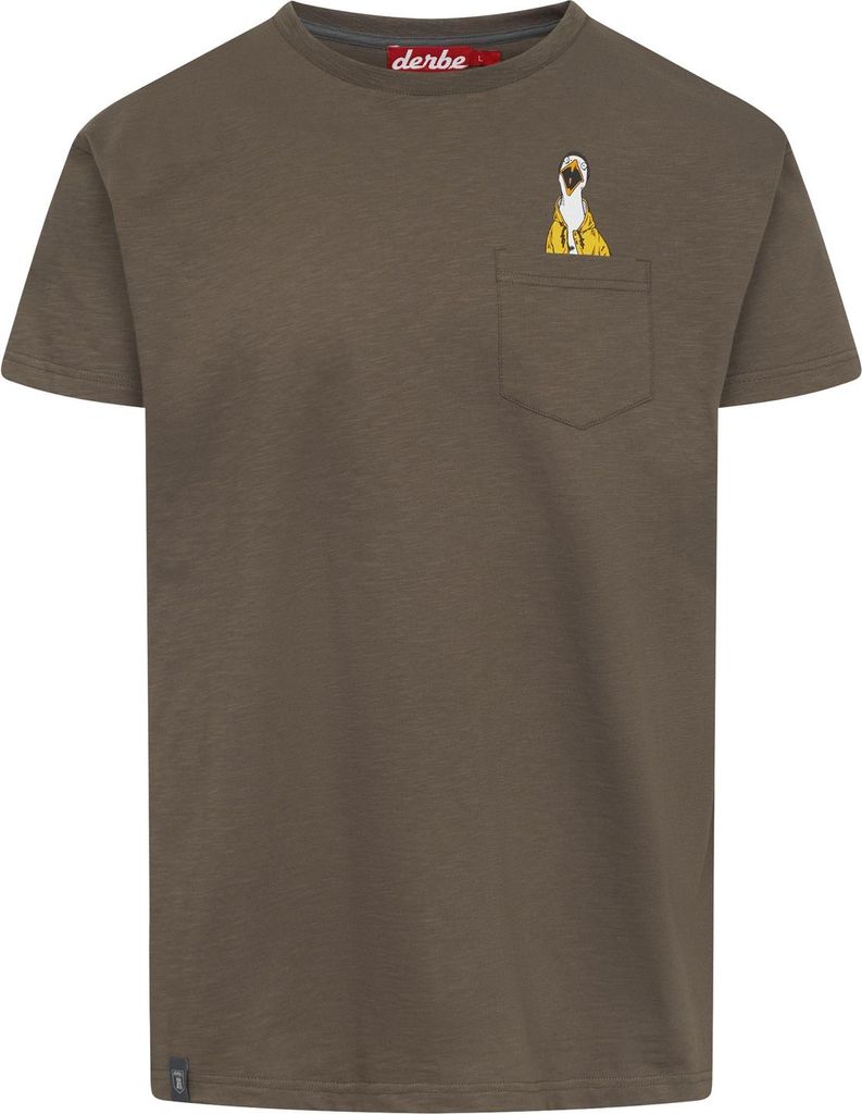 DERBE Herren T-Shirt Schreimöwe Pocket