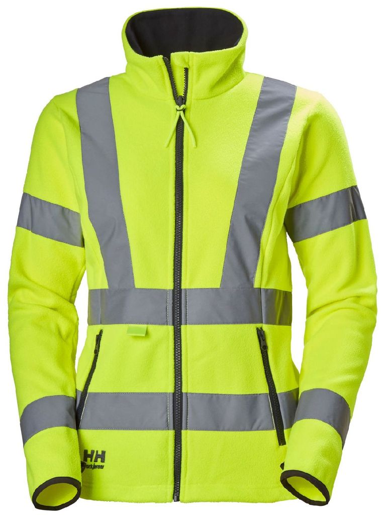 Helly Hansen Damen Fleecejacke W LUNA HI VIS FLEECE JACKET 72174, Farbe:yellow, Größe:L