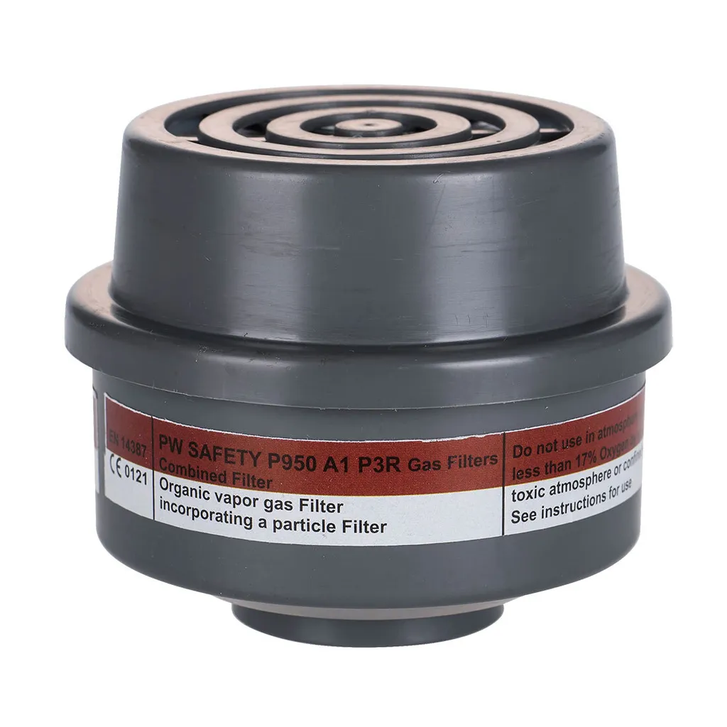 Filtres Portwest P950 Gris : Protection contre Vapeurs Toxiques et Gaz