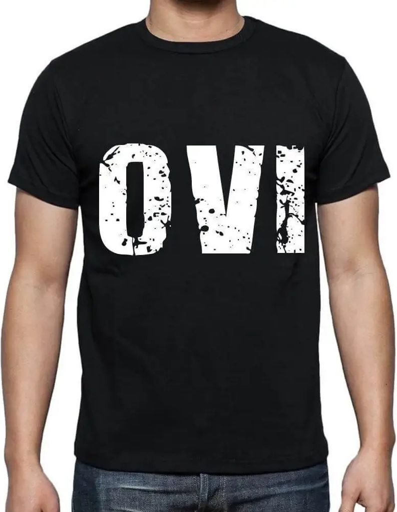 Herren Grafik T-Shirt Ovi Öko-Verantwortlich Vintage Jahrgang Kurzarm Lustige Druck Geburtstag Geschenk Mann