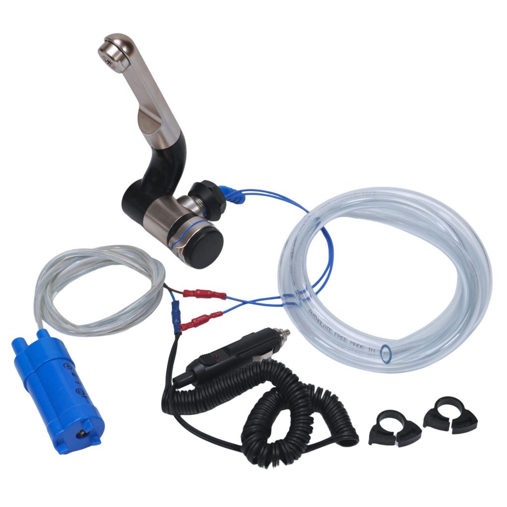 12V Camping mobile Barwig Automatikwasserhahn mit Tauchpumpe und 12V Kfz Stecker