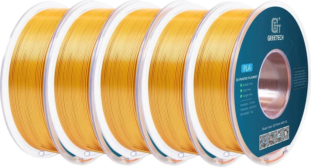 Filamento 3D Rame Dorato BiColor 5kg - Alta Tenacità 1.75mm Professional