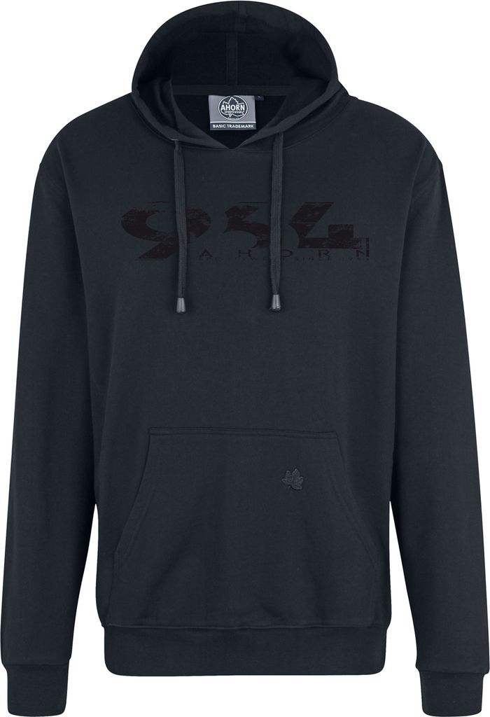 Übergrößen Kapuzen-Sweatshirt AHORN SPORTSWEAR 964 Ahorn schwarz Iron Grey 4XL