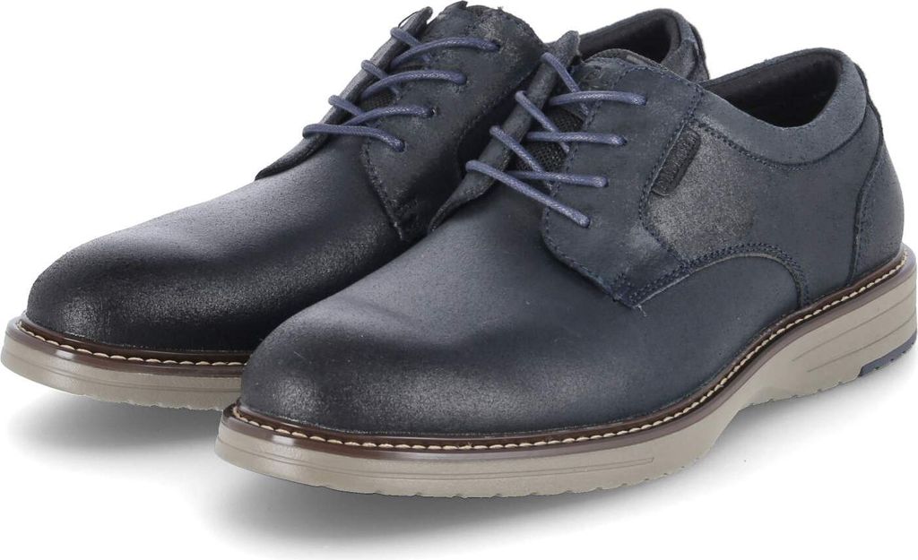 Bullboxer Herren Halbschuhe Dunkelblau RaulederGröße:44