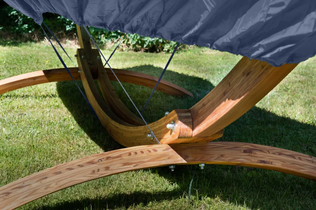 MacaMex Support Hamac avec Couverture Bleue 380 cm réglable robuste - 7