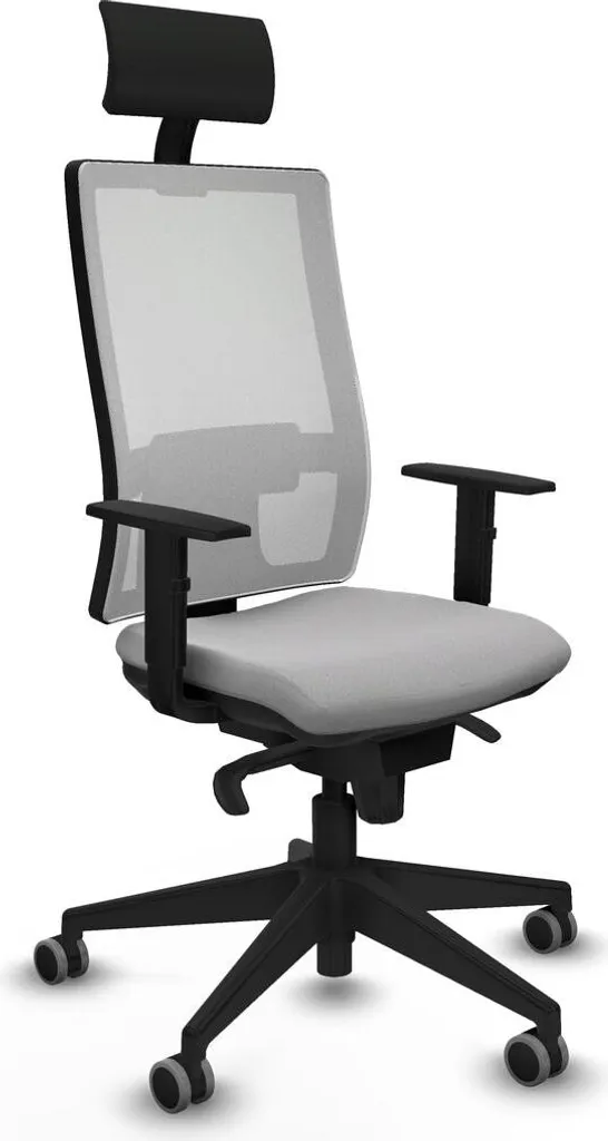 Chaise de bureau pour télétravail Piqueras y Crespo 1D066G1 grise