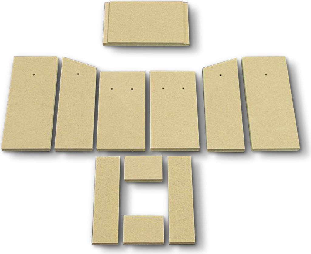 Feuerraumauskleidung passend für Justus Lagos Kaminofen Ersatzteil Brennraum