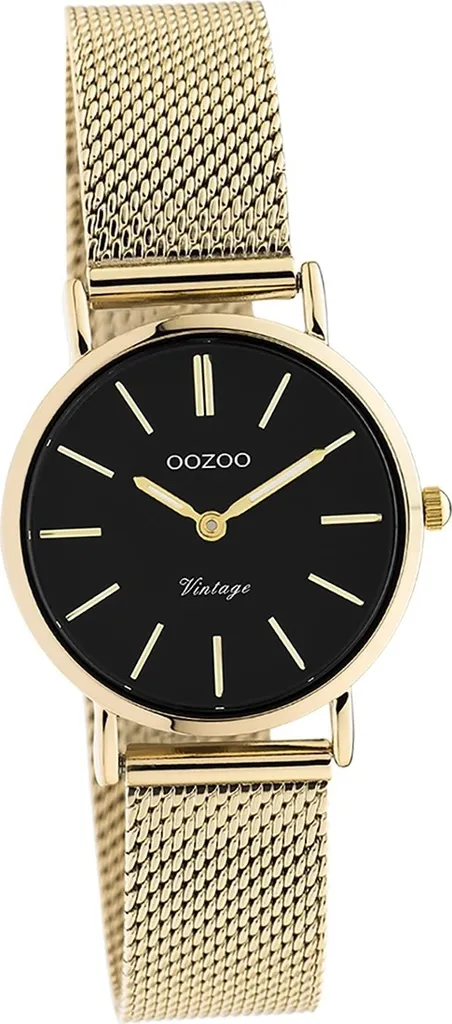 Oozoo orologio unisex in acciaio inossidabile C20232 orologio analogico al quarzo bracciale oro Serie Vintage D2UOC20232