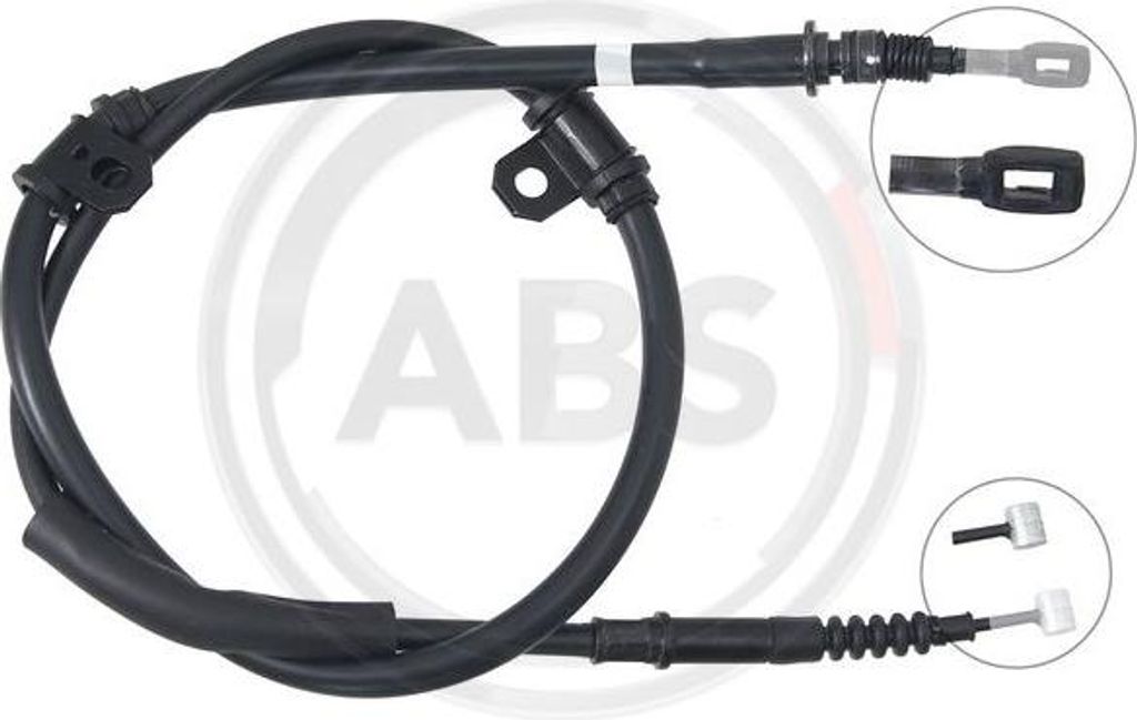A.B.S. K17432 Seilzug, Handbremse OE 597603A600 kompatibel mit Trajet