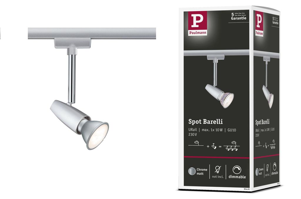 Paulmann URail Schienenspot Barelli Einzelspot Produktbild 