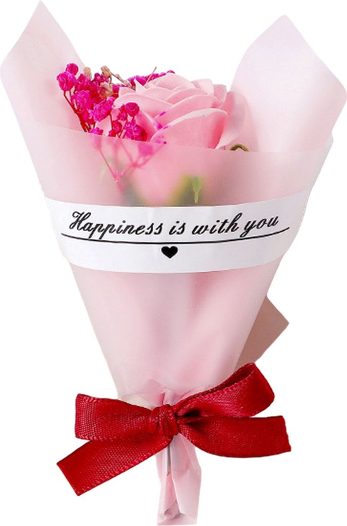 Mini-künstlicher Schleierkraut-Blumenstrauß mit Geschenkpapierschleife, ewige konservierte Blumendekoration, romantische Geschenke zum Muttertag ...
