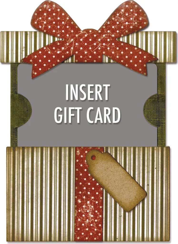Emballage Carte Cadeau Noël : Pochoir Sizzix Thinlits 6 pièces à Découper