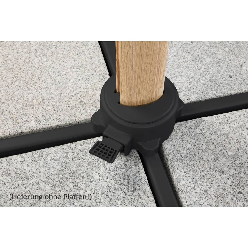 Schneider Ampelschirm RHODOS TWIST WOODY ca. 300 x 300 cm, Produktbild 14