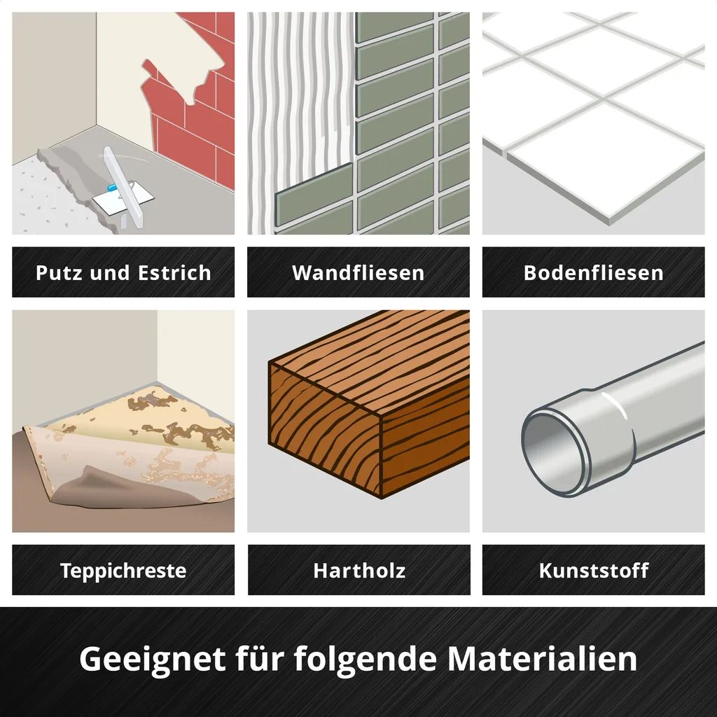 Set d'accessoires pour outil multifonction Einhell en coffret rigide - 12