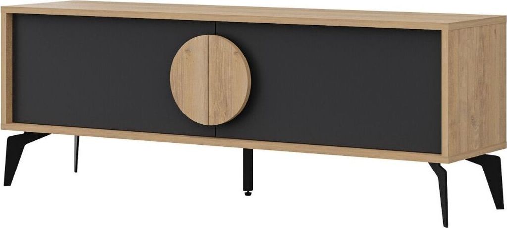 CALICOSY - TV-Möbel 2 Türen Vae - L140 cm