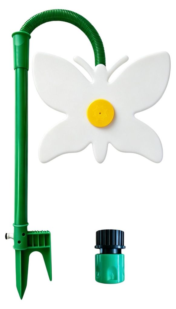 Schmetterlings-Gartensprenger, 360-Grad-Dreh-Rasensprenger, lustiger tanzender Schmetterlingssprenger für die Gartenbewässerung, ideal für Hunde...