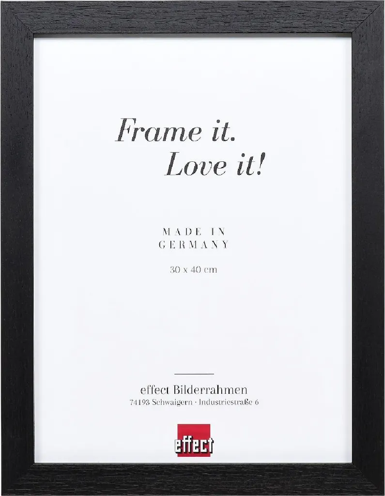 Cornice Legno Profilo 52 Nero 10x15 cm con Vetro Museo Antiriflesso