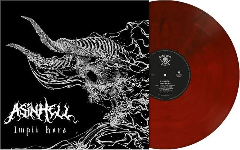 Asinhell Impii Hora Vinyle Rouge Marbré Crimson Red LP Metal Blade