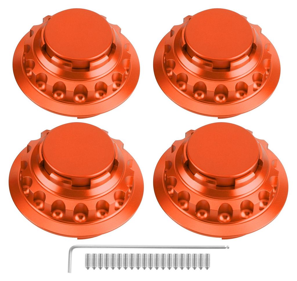 Radnabenkappe 36136768640 Nabenabdeckung Felge passend für Honda mit 68 (69) mm AußendurchmesserOrange